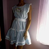 Одежда handmade. Livemaster - original item Dresses: linen dress. Handmade.