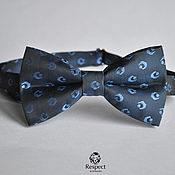 Аксессуары handmade. Livemaster - original item Tie the Braggart / satin tie necktie dark blue. Handmade.