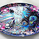 'Blue bird of happiness' plate on the wall 32 cm. Decorative plates. Art by Tanya Shest. Online shopping on My Livemaster.  Фото №2