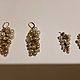 Earrings GRAPE BUNCH pearl glass, Vintage earrings, Moscow,  Фото №1