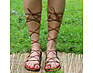 Заказать NEW!  Босоножки гладиаторы из кожи рыжие. Каторина Рукодельница HandMadeButik. Ярмарка Мастеров. . Босоножки Фото №3