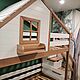 Двухъярусная кровать домик с лестницей комодом. Мебель для детской. Мастерская уникальной мебели (BabyLodge). Ярмарка Мастеров.  Фото №4