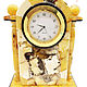 Настольные янтарные часы, Статуэтка, Калининград,  Фото №1