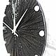 Order Wall Clock Black with texture. Clocks for Home (Julia). Livemaster. . Watch Фото №3