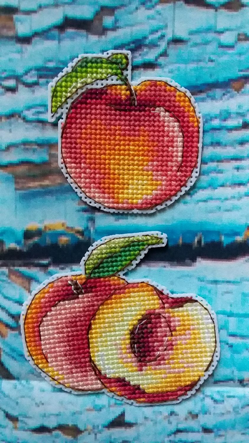 Персики в цвету, набор для вышивания