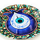 Decorative plate 'eye of Fatima' amulet in the house. Decorative plates. Art by Tanya Shest. My Livemaster. Фото №6