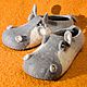Felted Slippers 'Hippos', Slippers, Miass,  Фото №1