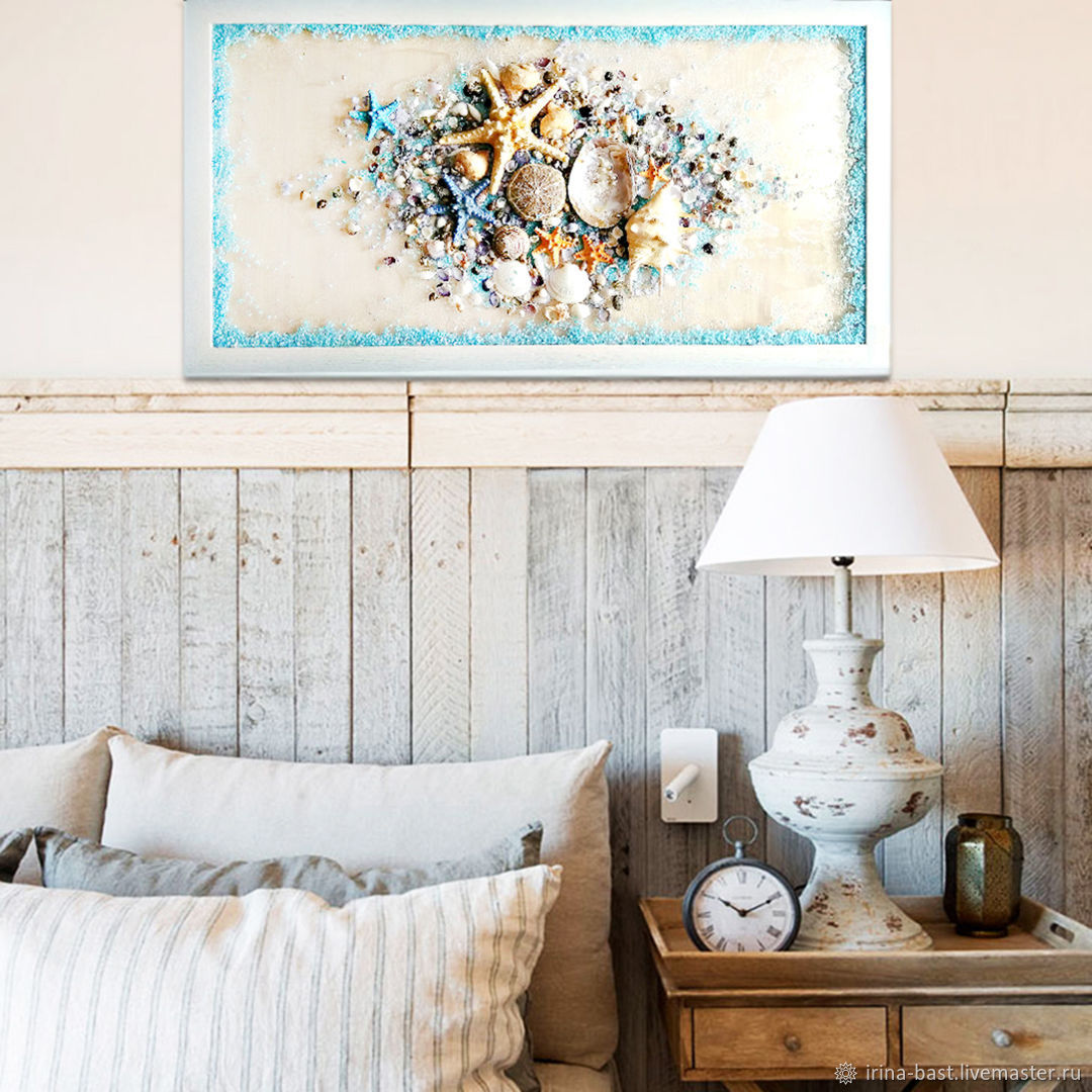 Морское панно на стекле/ картина с морем в интерьер в морском стиле ...