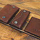 Order Cover, housekeeper and cardholder made of brown leather included. G.L.A.D.. Livemaster. . Wallets Фото №3