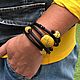 Bracelets: Stylish rubber bracelet, unusual multi-row bracelet, Bead bracelet, Voronezh,  Фото №1