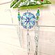 Pendants: glass decor - Christmas tree with icicles and snowflake, New Year. Suspension. MyFusedGlass. My Livemaster. Фото №5