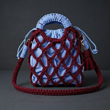 Сумки ручной работы. Ярмарка Мастеров - ручная работа Сумка-авоська на осень. Handmade.