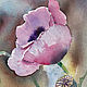 Watercolor, watercolor miniature. flowers. The soporific poppy. Pictures. ArtShipilina. My Livemaster. Фото №4