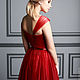 Красное вечернее платье "Виржини". Платья. Valentina Polli. Ярмарка Мастеров.  Фото №4