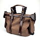  large leather bag, wild Journey Mid bag, Travel bag, Dubna,  Фото №1