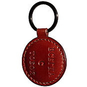 Сумки и аксессуары handmade. Livemaster - original item Keychain made of genuine leather with embossing. Handmade.