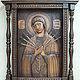 Seven-barrel icon of the Mother of God, beech, handmade, Icons, St. Petersburg,  Фото №1
