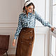 Falda a-line marrón de pana de algodón Chocolate. Skirts. mozaika-rus. Интернет-магазин Ярмарка Мастеров.  Фото №2