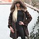 Ladies dark mink Fur coat with amber fox, Suit Jackets, Leipzig,  Фото №1