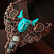 Necklace with a stone in boho style with a goddess, tribal 'Gaia'. Necklace. Кулоны, гребни и другие украшения с камнями ручной работы (del-moro). My Livemaster. Фото №5