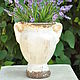 Concrete small classic vase amphora for flower arranging, Flowerpots are garden, Azov,  Фото №1