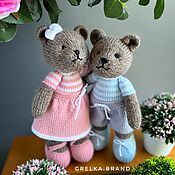 Материалы для творчества handmade. Livemaster - original item Set for creativity Knitted Teddy Bear Marshmallow/Marmalade. Handmade.