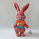 Toy plush Bunny Caramel knitted plush toy rabbit. Stuffed Toys. vyazunchiki-lz (vyazunchiki-lz). My Livemaster. Фото №4