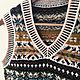 Walnut V/Жаккардовый жилет Твид и альпака M/L Fair isle vest. Жилеты. SweetHome. Интернет-магазин Ярмарка Мастеров.  Фото №2