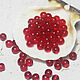 Round Beads 40 pcs 4 mm Red Transparent, Beads1, Solikamsk,  Фото №1
