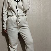Одежда handmade. Livemaster - original item Women`s warm jumpsuit ,,Vanilla 