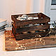 Gift decorative box (box) made of Siberian Cedar wood PK30, Storage Box, Novokuznetsk,  Фото №1