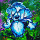 Oil painting irises 'Blue iris'. Pictures. Svetlana Samsonova. Online shopping on My Livemaster.  Фото №2