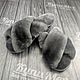 Order Women's Slippers made of natural fur 'Chanel'. kupimeh. Livemaster. . Slippers Фото №3