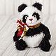 Cute panda soft, Knit teddy bear soft, Handmade toy panda stuffed. Stuffed Toys. KEDR (kedr-craft). Online shopping on My Livemaster.  Фото №2