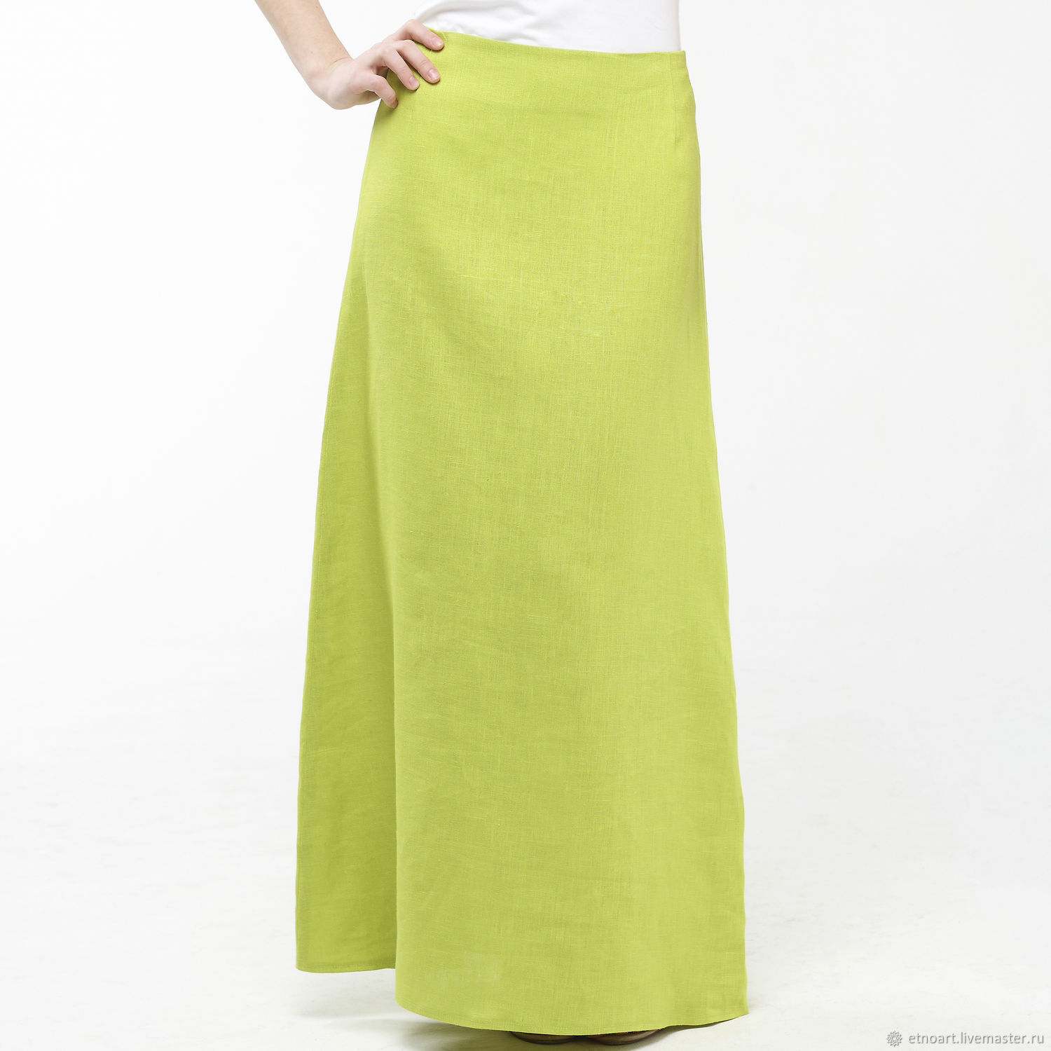 A-line linen skirt made of 100% linen, Skirts, Tomsk,  Фото №1