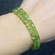 Natural Chrysolite Cut Bracelet. Bead bracelet. naturalkavni. Online shopping on My Livemaster.  Фото №2