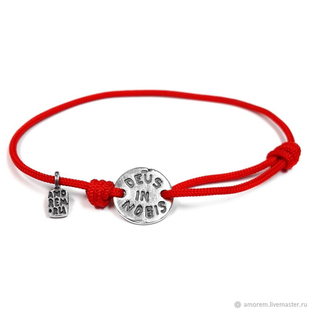 God in Us bracelet, 925 silver, Bracelet thread, Moscow,  Фото №1