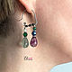 Order Double earrings 'Beauty 4' silver, stones, pearls. Ekart Ekaterina Dmitrieva. Livemaster. . Earrings Фото №3