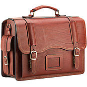 Сумки и аксессуары handmade. Livemaster - original item Leather briefcase-trunk 