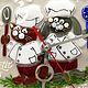 Часы: "Bon Appetit". Фьюзинг. Часы классические. GlassPresent. Интернет-магазин Ярмарка Мастеров.  Фото №2