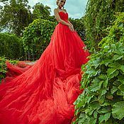 Платье Красная Гортензия