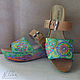 Clogs: Painting on shoes. Clogs 'Mandalay Mandala', Crogs, Moscow,  Фото №1