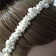 Headband, beaded pearl and beads. Headband. Anghelina Kodryan. My Livemaster. Фото №5