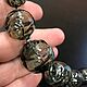 Бусы из Стекла lampwork на струне «Круги на воде». Бусы. Марина Сахарова. Stone. Steampunk. Lampwork. Интернет-магазин Ярмарка Мастеров.  Фото №2