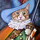 Painting Puss in boots 40*60 cm. Pictures. Ermolaeva Olesya. Online shopping on My Livemaster.  Фото №2