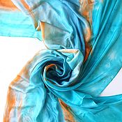 Аксессуары handmade. Livemaster - original item Batik scarf-stole 
