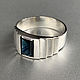 Men's Ring with VVS Blue Sapphire, 925 silver, handmade. Rings. Bauroom - vedic jewelry & gemstones (bauroom). My Livemaster. Фото №4