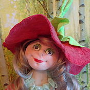 Текстильная каркасная кукла  Гном-волшебник