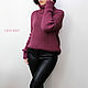 Order  Women's Long Fuchsia sweater. CUTE-KNIT by Nata Onipchenko. Livemaster. . Sweaters Фото №3