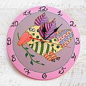 Для дома и интерьера handmade. Livemaster - original item Wall clock Bird of Happiness, handmade clock. Handmade.